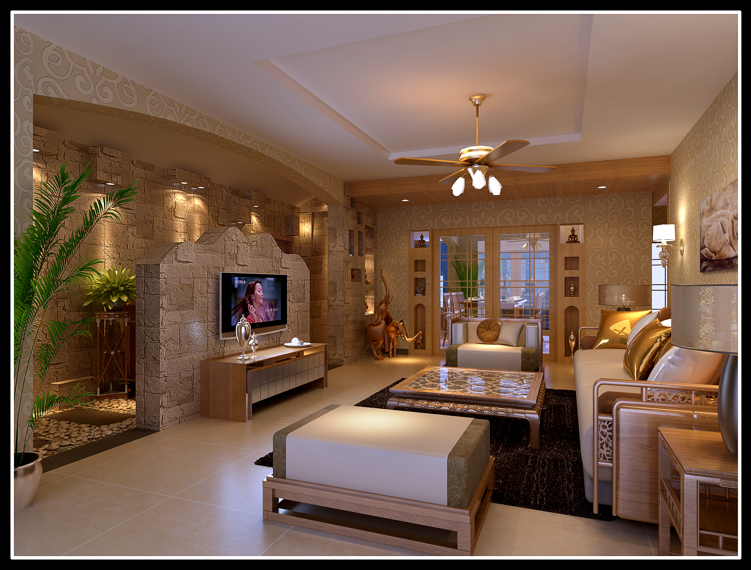 家裝吊扇裝修圖片 &ndash; 設(shè)計(jì)本裝修效果圖